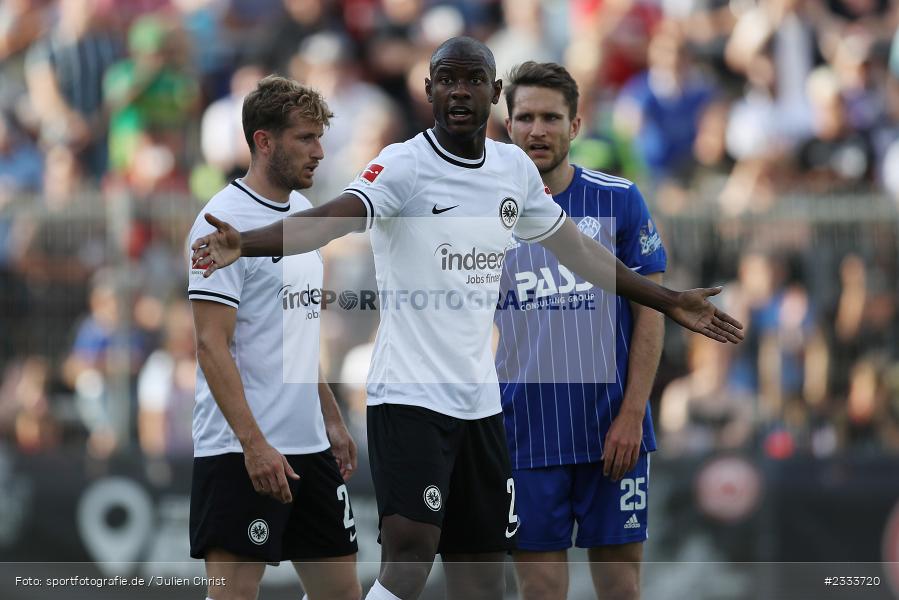 Evan N Dicka, Stadion am Schönbusch, Aschaffenburg, 05.07.2022, DFL, BFV, sport, action, Fussball, Juli 2022, Saison 2022/2023, Bundesliga, Regionalliga Bayern, Testspiel, Landesfreundschaftsspiele, SGE, SVA, Eintracht Frankfurt, SV Viktoria Aschaffenburg - Bild-ID: 2333720 Evan N Dicka, Stadion am Schönbusch, Aschaffenburg, 05.07.2022, DFL, BFV, sport, action, Fussball, Juli 2022, Saison 2022/2023, Bundesliga, Regionalliga Bayern, Testspiel, Landesfreundschaftsspiele, SGE, SVA, Eintracht Frankfurt, SV Viktoria Aschaffenburg - Bild-ID: 2333720