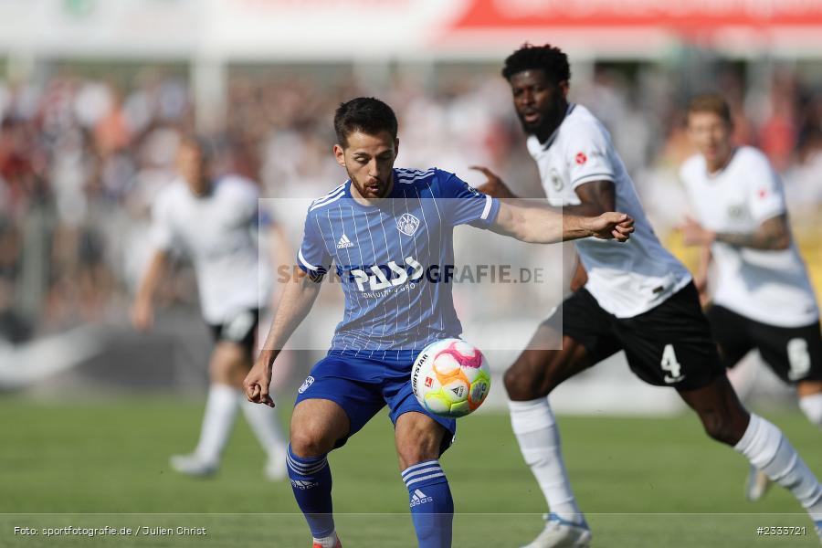Silas Tom Zehnder, Stadion am Schönbusch, Aschaffenburg, 05.07.2022, DFL, BFV, sport, action, Fussball, Juli 2022, Saison 2022/2023, Bundesliga, Regionalliga Bayern, Testspiel, Landesfreundschaftsspiele, SGE, SVA, Eintracht Frankfurt, SV Viktoria Aschaffenburg - Bild-ID: 2333721