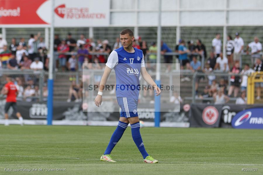 Niklas Meyer, Stadion am Schönbusch, Aschaffenburg, 05.07.2022, DFL, BFV, sport, action, Fussball, Juli 2022, Saison 2022/2023, Bundesliga, Regionalliga Bayern, Testspiel, Landesfreundschaftsspiele, SGE, SVA, Eintracht Frankfurt, SV Viktoria Aschaffenburg - Bild-ID: 2333727 Niklas Meyer, Stadion am Schönbusch, Aschaffenburg, 05.07.2022, DFL, BFV, sport, action, Fussball, Juli 2022, Saison 2022/2023, Bundesliga, Regionalliga Bayern, Testspiel, Landesfreundschaftsspiele, SGE, SVA, Eintracht Frankfurt, SV Viktoria Aschaffenburg - Bild-ID: 2333727