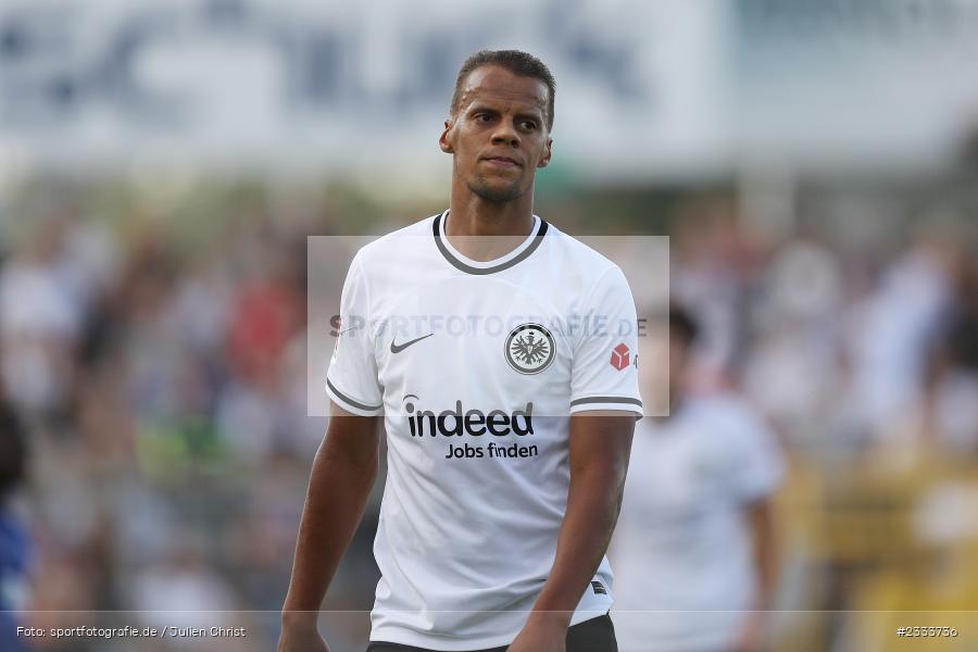 Timothy Chandler, Stadion am Schönbusch, Aschaffenburg, 05.07.2022, DFL, BFV, sport, action, Fussball, Juli 2022, Saison 2022/2023, Bundesliga, Regionalliga Bayern, Testspiel, Landesfreundschaftsspiele, SGE, SVA, Eintracht Frankfurt, SV Viktoria Aschaffenburg - Bild-ID: 2333736 Timothy Chandler, Stadion am Schönbusch, Aschaffenburg, 05.07.2022, DFL, BFV, sport, action, Fussball, Juli 2022, Saison 2022/2023, Bundesliga, Regionalliga Bayern, Testspiel, Landesfreundschaftsspiele, SGE, SVA, Eintracht Frankfurt, SV Viktoria Aschaffenburg - Bild-ID: 2333736
