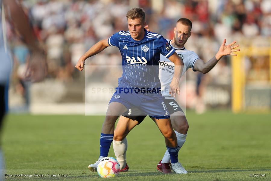 Florian Pieper, Stadion am Schönbusch, Aschaffenburg, 05.07.2022, DFL, BFV, sport, action, Fussball, Juli 2022, Saison 2022/2023, Bundesliga, Regionalliga Bayern, Testspiel, Landesfreundschaftsspiele, SGE, SVA, Eintracht Frankfurt, SV Viktoria Aschaffenburg - Bild-ID: 2333741 Florian Pieper, Stadion am Schönbusch, Aschaffenburg, 05.07.2022, DFL, BFV, sport, action, Fussball, Juli 2022, Saison 2022/2023, Bundesliga, Regionalliga Bayern, Testspiel, Landesfreundschaftsspiele, SGE, SVA, Eintracht Frankfurt, SV Viktoria Aschaffenburg - Bild-ID: 2333741