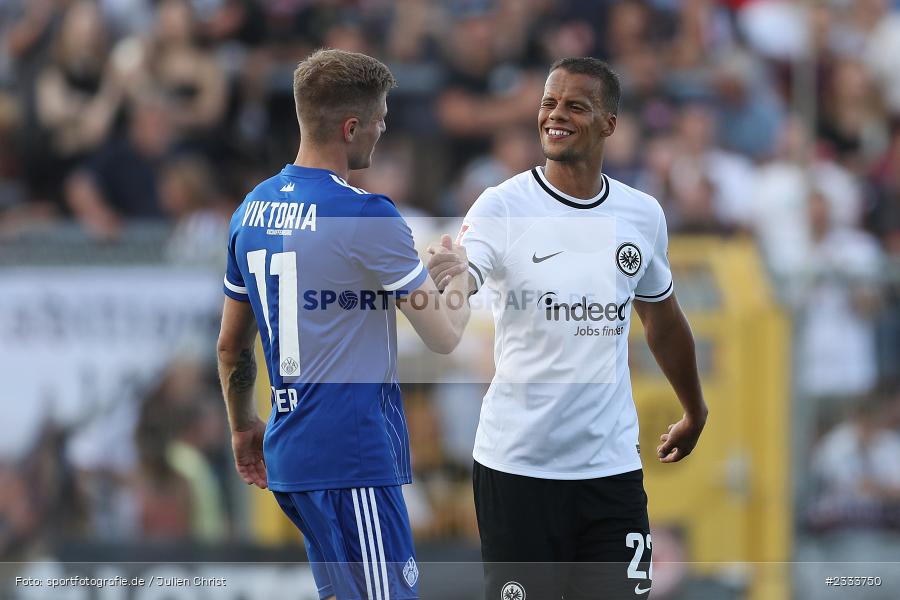 Florian Pieper, Stadion am Schönbusch, Aschaffenburg, 05.07.2022, DFL, BFV, sport, action, Fussball, Juli 2022, Saison 2022/2023, Bundesliga, Regionalliga Bayern, Testspiel, Landesfreundschaftsspiele, SGE, SVA, Eintracht Frankfurt, SV Viktoria Aschaffenburg - Bild-ID: 2333750