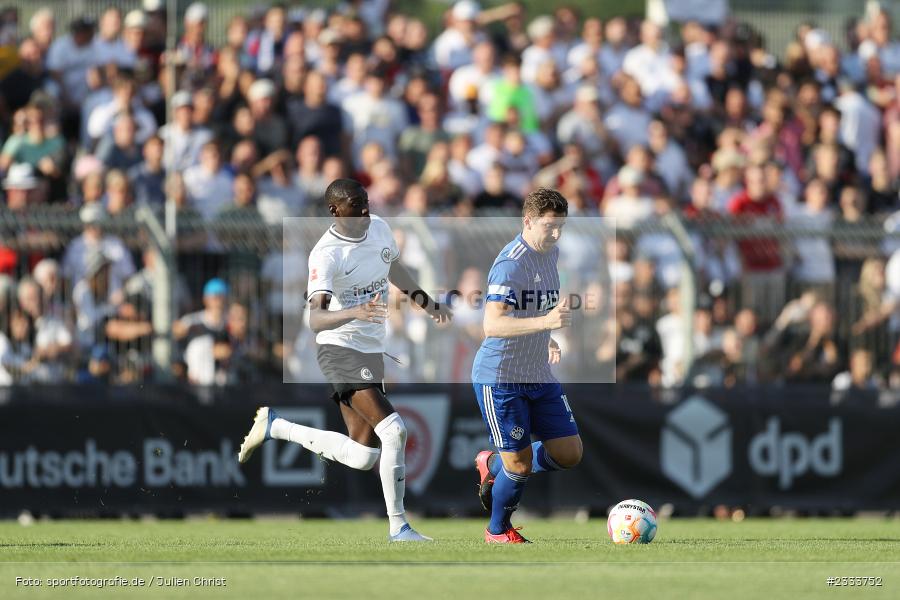 Benjamin Baier, Stadion am Schönbusch, Aschaffenburg, 05.07.2022, DFL, BFV, sport, action, Fussball, Juli 2022, Saison 2022/2023, Bundesliga, Regionalliga Bayern, Testspiel, Landesfreundschaftsspiele, SGE, SVA, Eintracht Frankfurt, SV Viktoria Aschaffenburg - Bild-ID: 2333752 Benjamin Baier, Stadion am Schönbusch, Aschaffenburg, 05.07.2022, DFL, BFV, sport, action, Fussball, Juli 2022, Saison 2022/2023, Bundesliga, Regionalliga Bayern, Testspiel, Landesfreundschaftsspiele, SGE, SVA, Eintracht Frankfurt, SV Viktoria Aschaffenburg - Bild-ID: 2333752