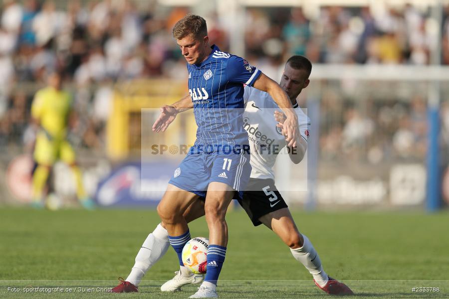 Florian Pieper, Stadion am Schönbusch, Aschaffenburg, 05.07.2022, DFL, BFV, sport, action, Fussball, Juli 2022, Saison 2022/2023, Bundesliga, Regionalliga Bayern, Testspiel, Landesfreundschaftsspiele, SGE, SVA, Eintracht Frankfurt, SV Viktoria Aschaffenburg - Bild-ID: 2333788 Florian Pieper, Stadion am Schönbusch, Aschaffenburg, 05.07.2022, DFL, BFV, sport, action, Fussball, Juli 2022, Saison 2022/2023, Bundesliga, Regionalliga Bayern, Testspiel, Landesfreundschaftsspiele, SGE, SVA, Eintracht Frankfurt, SV Viktoria Aschaffenburg - Bild-ID: 2333788