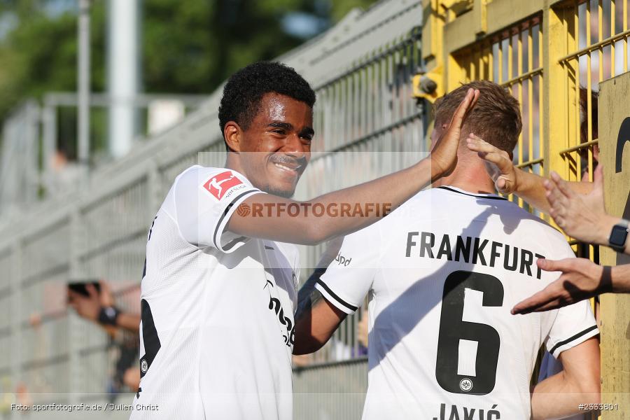 Ansgar Knauff, Stadion am Schönbusch, Aschaffenburg, 05.07.2022, DFL, BFV, sport, action, Fussball, Juli 2022, Saison 2022/2023, Bundesliga, Regionalliga Bayern, Testspiel, Landesfreundschaftsspiele, SGE, SVA, Eintracht Frankfurt, SV Viktoria Aschaffenburg - Bild-ID: 2333801