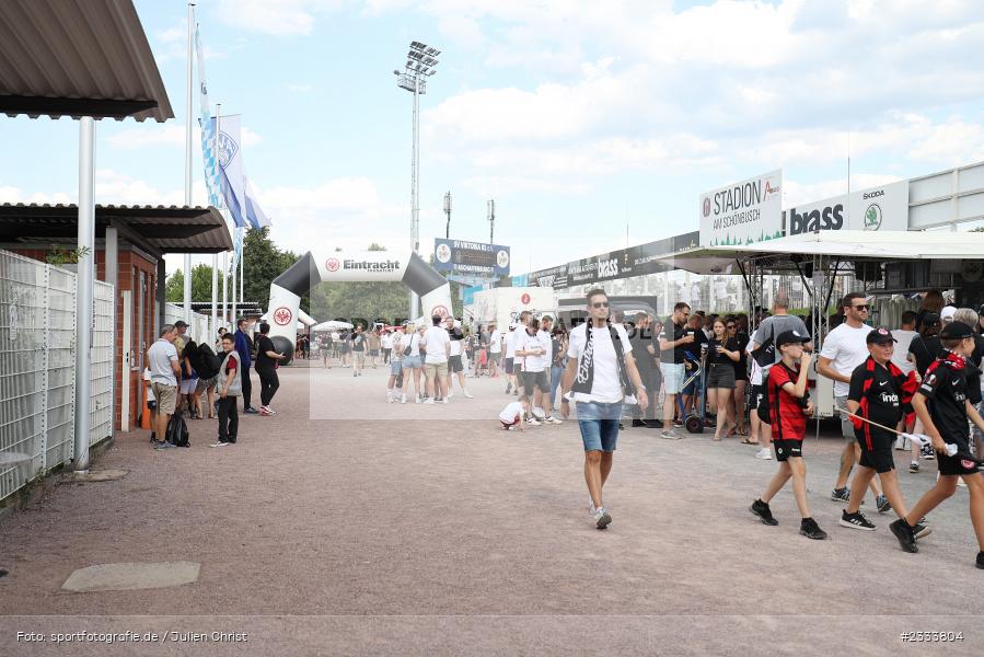 Hitradio FFH, Stadion Umlauf, Stadion am Schönbusch, Aschaffenburg, 05.07.2022, DFL, BFV, sport, action, Fussball, Juli 2022, Saison 2022/2023, Bundesliga, Regionalliga Bayern, Testspiel, Landesfreundschaftsspiele, SGE, SVA, Eintracht Frankfurt, SV Viktoria Aschaffenburg - Bild-ID: 2333804 Hitradio FFH, Stadion Umlauf, Stadion am Schönbusch, Aschaffenburg, 05.07.2022, DFL, BFV, sport, action, Fussball, Juli 2022, Saison 2022/2023, Bundesliga, Regionalliga Bayern, Testspiel, Landesfreundschaftsspiele, SGE, SVA, Eintracht Frankfurt, SV Viktoria Aschaffenburg - Bild-ID: 2333804