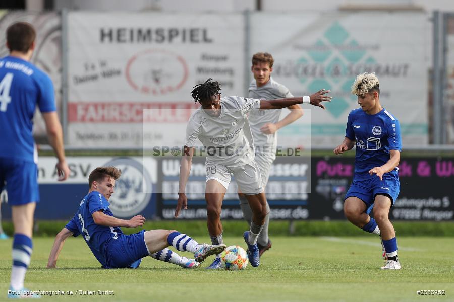 Essa Ganes, Schömig-Digitaldruck-Arena, Rimpar, 06.07.2022, BFV, sport, action, Fussball, Juli 2022, Saison 2022/2023, Bayernliga Nord, Landesliga Nordwest, Testspiel, Landesfreundschaftsspiele, WFV, ASV, Würzburger FV, ASV Rimpar - Bild-ID: 2333952