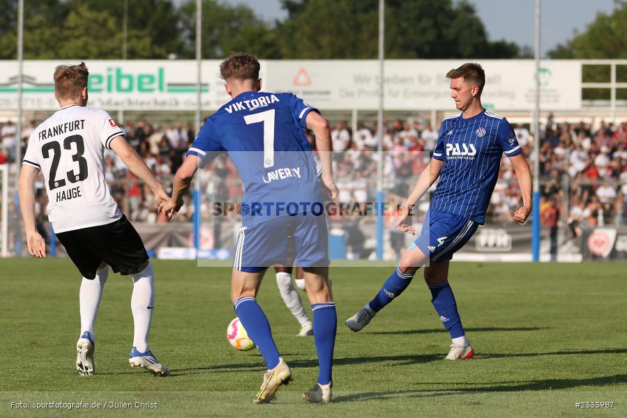 Luca Dähn, Stadion am Schönbusch, Aschaffenburg, 05.07.2022, DFL, BFV, sport, action, Fussball, Juli 2022, Saison 2022/2023, Bundesliga, Regionalliga Bayern, Testspiel, Landesfreundschaftsspiele, SGE, SVA, Eintracht Frankfurt, SV Viktoria Aschaffenburg - Bild-ID: 2333987 Luca Dähn, Stadion am Schönbusch, Aschaffenburg, 05.07.2022, DFL, BFV, sport, action, Fussball, Juli 2022, Saison 2022/2023, Bundesliga, Regionalliga Bayern, Testspiel, Landesfreundschaftsspiele, SGE, SVA, Eintracht Frankfurt, SV Viktoria Aschaffenburg - Bild-ID: 2333987