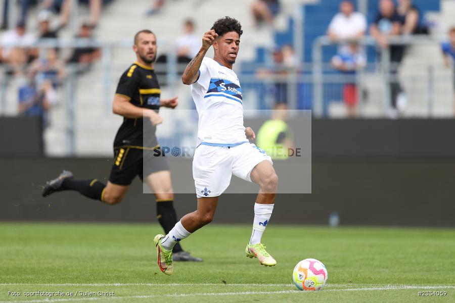 André Leipold, Merck-Stadion am Böllenfalltor, Darmstadt, 09.07.2022, DFB, DFL, sport, action, Fussball, Juli 2022, Saison 2022/2023, 3. Liga, 2. Bundesliga, Testspiel, Regional Freundschaftsspiele, BAY, SVD, SpVgg Bayreuth, SV Darmstadt 98 - Bild-ID: 2334059