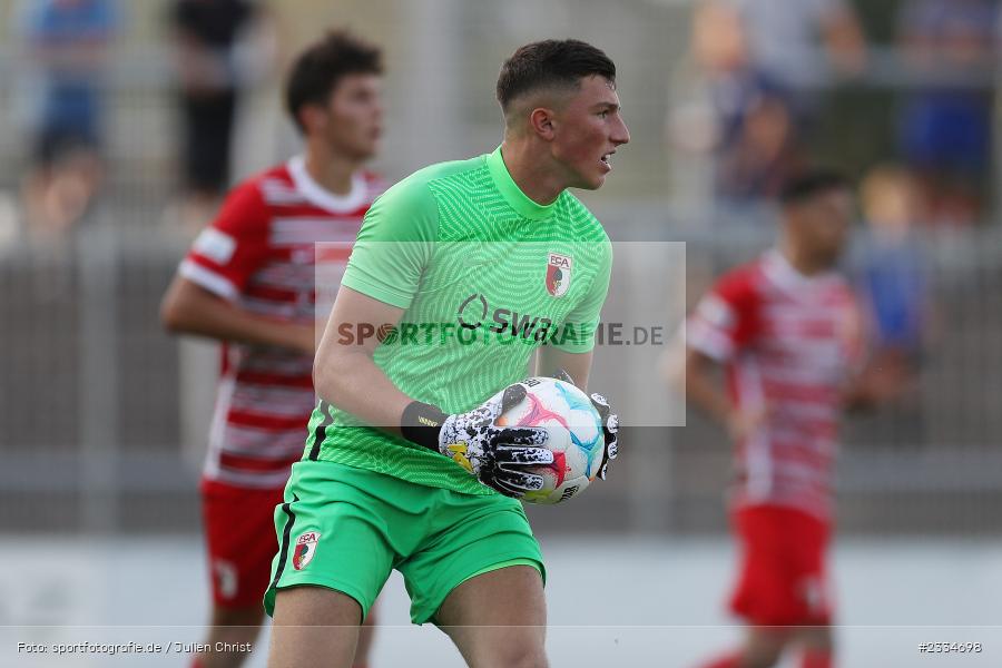 Marcel Lubik, Stadion am Schönbusch, Aschaffenburg, 22.07.2022, BFV, sport, action, Fussball, Juli 2022, Saison 2022/2023, 2. Spieltag, Regionalliga Bayern, FCA, SVA, U23, FC Augsburg II, SV Viktoria Aschaffenburg - Bild-ID: 2334698 Marcel Lubik, Stadion am Schönbusch, Aschaffenburg, 22.07.2022, BFV, sport, action, Fussball, Juli 2022, Saison 2022/2023, 2. Spieltag, Regionalliga Bayern, FCA, SVA, U23, FC Augsburg II, SV Viktoria Aschaffenburg - Bild-ID: 2334698
