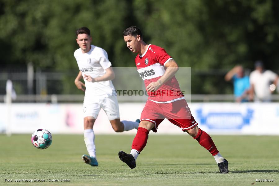 Patrick Amrhein, Sportgelände in der Au, Karlburg, 23.07.2022, BFV, sport, action, Fussball, Juli 2022, Saison 2022/2023, 3. Spieltag, Landesliga Nordwest, TUS, TSV, TuS Frammersbach, TSV Karlburg - Bild-ID: 2334866 Patrick Amrhein, Sportgelände in der Au, Karlburg, 23.07.2022, BFV, sport, action, Fussball, Juli 2022, Saison 2022/2023, 3. Spieltag, Landesliga Nordwest, TUS, TSV, TuS Frammersbach, TSV Karlburg - Bild-ID: 2334866