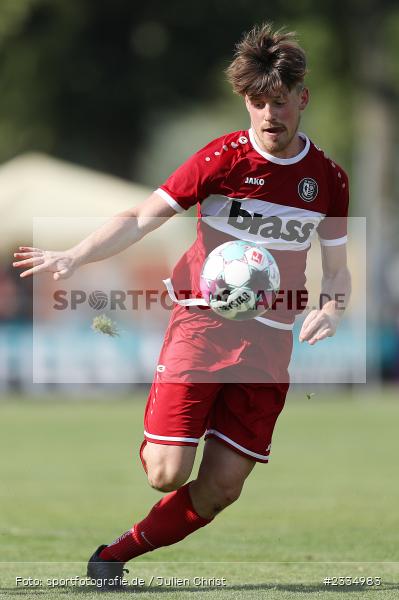 Steven Summa, Sportgelände in der Au, Karlburg, 23.07.2022, BFV, sport, action, Fussball, Juli 2022, Saison 2022/2023, 3. Spieltag, Landesliga Nordwest, TUS, TSV, TuS Frammersbach, TSV Karlburg - Bild-ID: 2334983 Steven Summa, Sportgelände in der Au, Karlburg, 23.07.2022, BFV, sport, action, Fussball, Juli 2022, Saison 2022/2023, 3. Spieltag, Landesliga Nordwest, TUS, TSV, TuS Frammersbach, TSV Karlburg - Bild-ID: 2334983