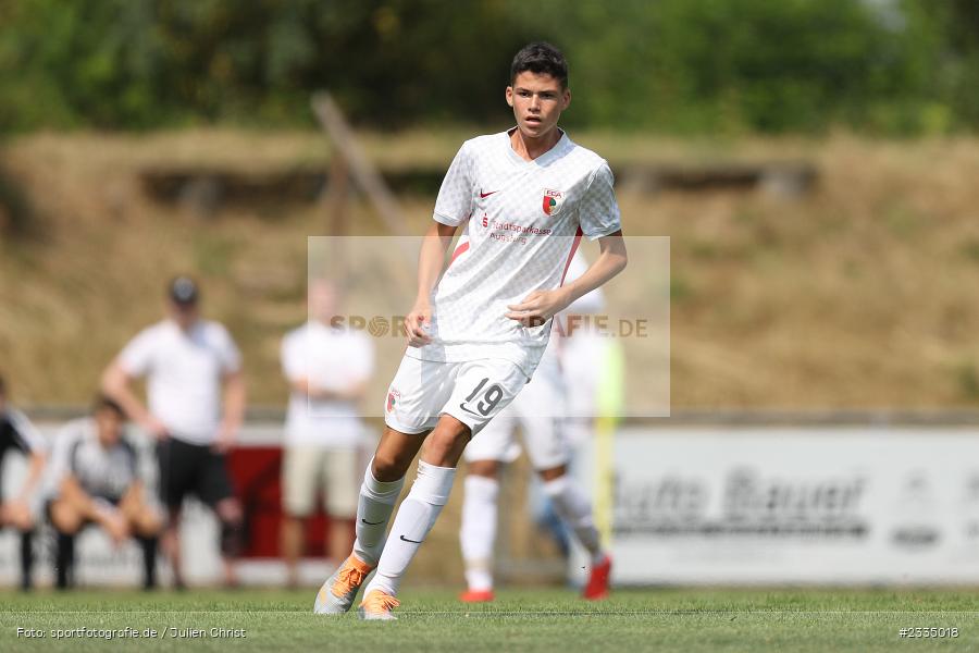 Wildbachsportanlage Nassig, Wertheim, 23.07.2022, bfv, sport, action, Fussball, Juli 2022, Saison 2022/2023, 9. Bühnenbau Wertheim Cup, U15, FC Augsburg, SG Nassig - Bild-ID: 2335018