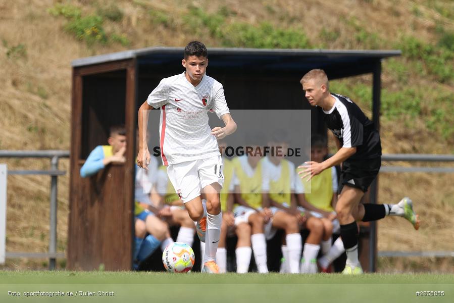 Wildbachsportanlage Nassig, Wertheim, 23.07.2022, bfv, sport, action, Fussball, Juli 2022, Saison 2022/2023, 9. Bühnenbau Wertheim Cup, U15, FC Augsburg, SG Nassig - Bild-ID: 2335055