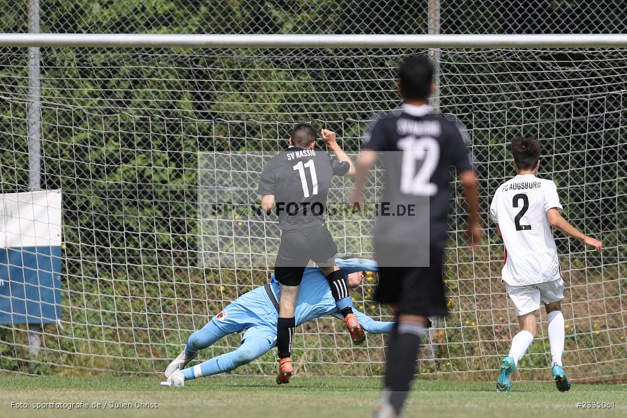 Wildbachsportanlage Nassig, Wertheim, 23.07.2022, bfv, sport, action, Fussball, Juli 2022, Saison 2022/2023, 9. Bühnenbau Wertheim Cup, U15, FC Augsburg, SG Nassig - Bild-ID: 2335061