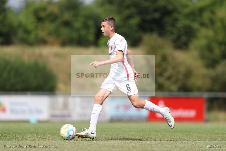 Wildbachsportanlage Nassig, Wertheim, 23.07.2022, bfv, sport, action, Fussball, Juli 2022, Saison 2022/2023, 9. Bühnenbau Wertheim Cup, U15, FC Augsburg, SG Nassig - Bild-ID: 2335063