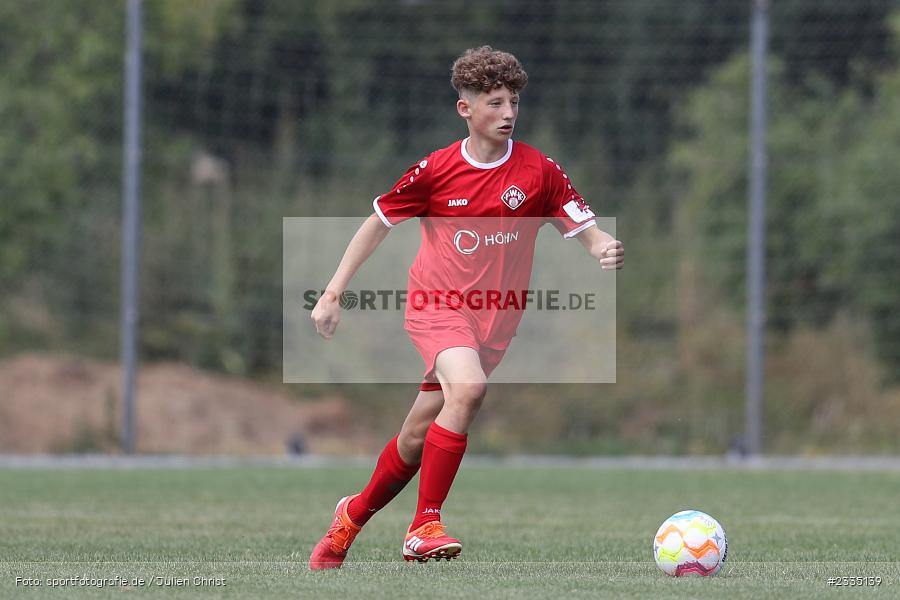 Wildbachsportanlage Nassig, Wertheim, 23.07.2022, bfv, sport, action, Fussball, Juli 2022, Saison 2022/2023, 9. Bühnenbau Wertheim Cup, U15, SG Nassig, FC Würzburger Kickers - Bild-ID: 2335139 Wildbachsportanlage Nassig, Wertheim, 23.07.2022, bfv, sport, action, Fussball, Juli 2022, Saison 2022/2023, 9. Bühnenbau Wertheim Cup, U15, SG Nassig, FC Würzburger Kickers - Bild-ID: 2335139