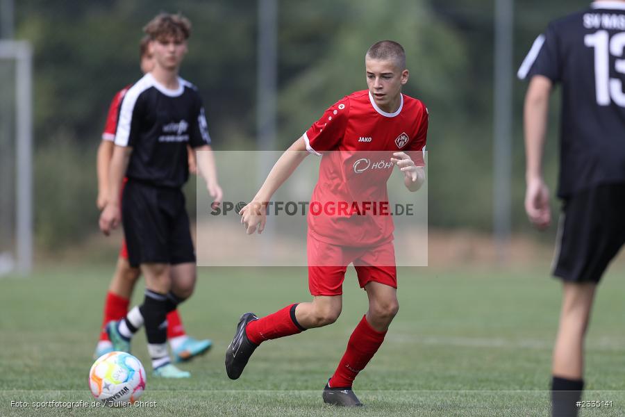 Wildbachsportanlage Nassig, Wertheim, 23.07.2022, bfv, sport, action, Fussball, Juli 2022, Saison 2022/2023, 9. Bühnenbau Wertheim Cup, U15, SG Nassig, FC Würzburger Kickers - Bild-ID: 2335141 Wildbachsportanlage Nassig, Wertheim, 23.07.2022, bfv, sport, action, Fussball, Juli 2022, Saison 2022/2023, 9. Bühnenbau Wertheim Cup, U15, SG Nassig, FC Würzburger Kickers - Bild-ID: 2335141