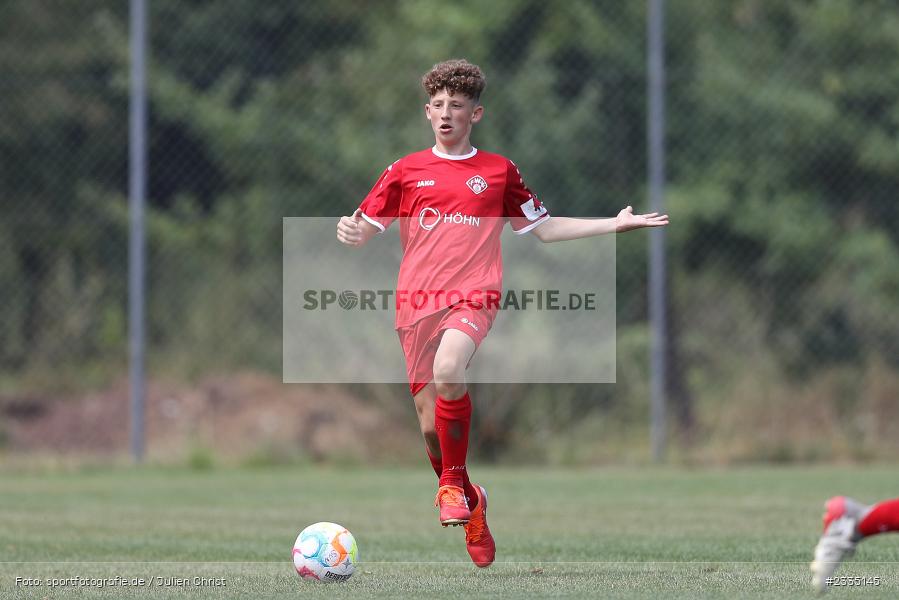 Wildbachsportanlage Nassig, Wertheim, 23.07.2022, bfv, sport, action, Fussball, Juli 2022, Saison 2022/2023, 9. Bühnenbau Wertheim Cup, U15, SG Nassig, FC Würzburger Kickers - Bild-ID: 2335145 Wildbachsportanlage Nassig, Wertheim, 23.07.2022, bfv, sport, action, Fussball, Juli 2022, Saison 2022/2023, 9. Bühnenbau Wertheim Cup, U15, SG Nassig, FC Würzburger Kickers - Bild-ID: 2335145