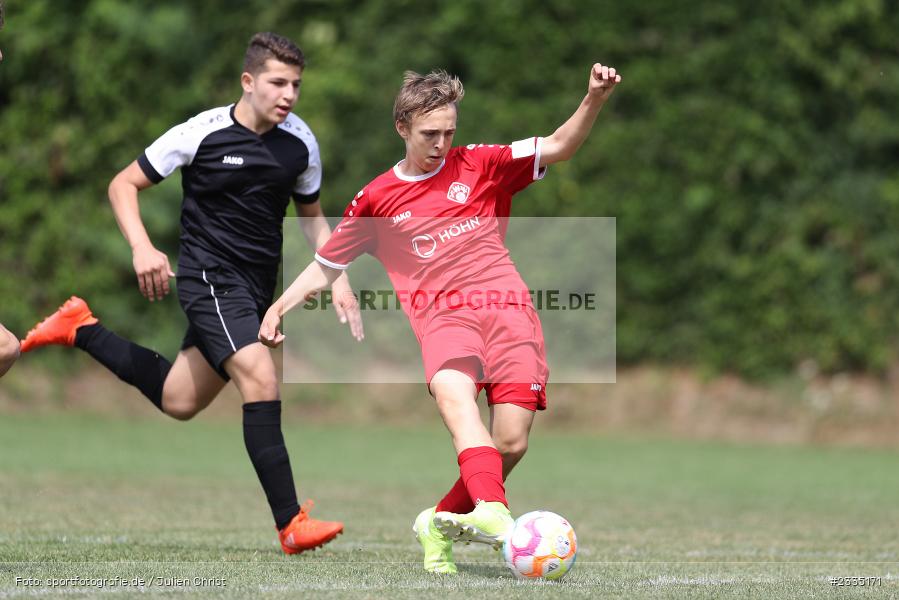 Wildbachsportanlage Nassig, Wertheim, 23.07.2022, bfv, sport, action, Fussball, Juli 2022, Saison 2022/2023, 9. Bühnenbau Wertheim Cup, U15, SG Nassig, FC Würzburger Kickers - Bild-ID: 2335171 Wildbachsportanlage Nassig, Wertheim, 23.07.2022, bfv, sport, action, Fussball, Juli 2022, Saison 2022/2023, 9. Bühnenbau Wertheim Cup, U15, SG Nassig, FC Würzburger Kickers - Bild-ID: 2335171
