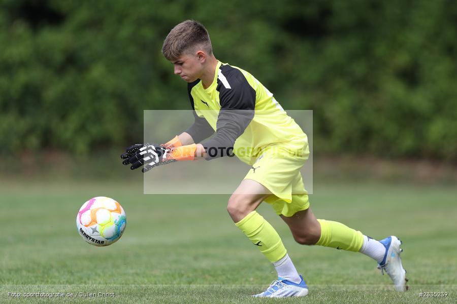 Wildbachsportanlage Nassig, Wertheim, 23.07.2022, bfv, sport, action, Fussball, Juli 2022, Saison 2022/2023, 9. Bühnenbau Wertheim Cup, U15, FC Ingolstadt 04, SV Viktoria Aschaffenburg - Bild-ID: 2335239