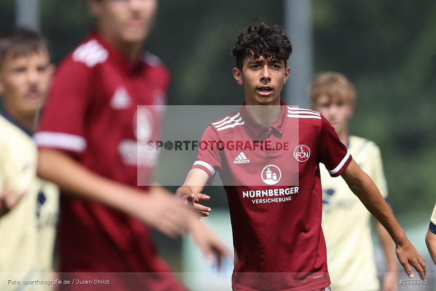 Wildbachsportanlage Nassig, Wertheim, 23.07.2022, bfv, sport, action, Fussball, Juli 2022, Saison 2022/2023, 9. Bühnenbau Wertheim Cup, U15, TSG 1899 Hoffenheim, 1. FC Nürnberg - Bild-ID: 2335380 Wildbachsportanlage Nassig, Wertheim, 23.07.2022, bfv, sport, action, Fussball, Juli 2022, Saison 2022/2023, 9. Bühnenbau Wertheim Cup, U15, TSG 1899 Hoffenheim, 1. FC Nürnberg - Bild-ID: 2335380