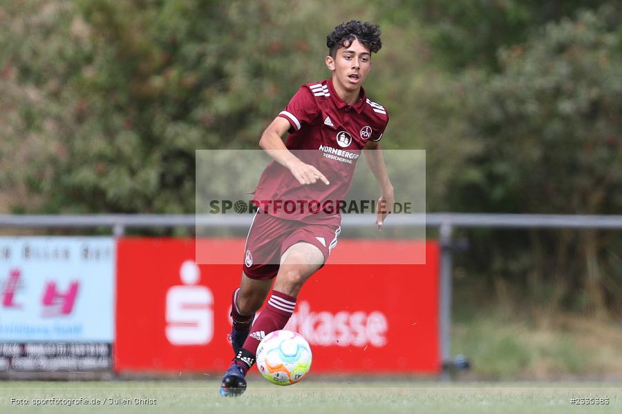 Wildbachsportanlage Nassig, Wertheim, 23.07.2022, bfv, sport, action, Fussball, Juli 2022, Saison 2022/2023, 9. Bühnenbau Wertheim Cup, U15, TSG 1899 Hoffenheim, 1. FC Nürnberg - Bild-ID: 2335383 Wildbachsportanlage Nassig, Wertheim, 23.07.2022, bfv, sport, action, Fussball, Juli 2022, Saison 2022/2023, 9. Bühnenbau Wertheim Cup, U15, TSG 1899 Hoffenheim, 1. FC Nürnberg - Bild-ID: 2335383