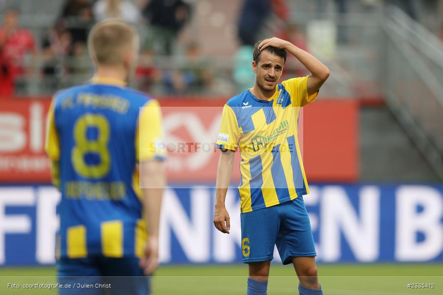 Daniel Jelisic, FLYERALARM Arena, Würzburg, 29.07.2022, BFV, sport, action, Fussball, Juli 2022, Saison 2022/2023, Regionalliga Bayern, FCP, FWK, FC Pipinsried, FC Würzburger Kickers - Bild-ID: 2335412