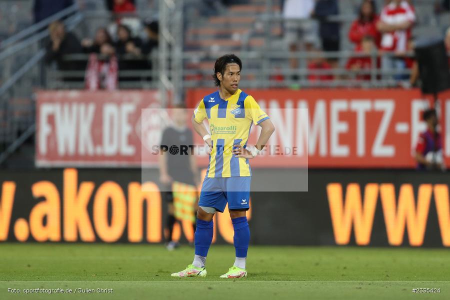 Ryosuke Kikuchi, FLYERALARM Arena, Würzburg, 29.07.2022, BFV, sport, action, Fussball, Juli 2022, Saison 2022/2023, Regionalliga Bayern, FCP, FWK, FC Pipinsried, FC Würzburger Kickers - Bild-ID: 2335424