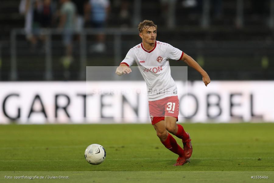 Tim Littmann, FLYERALARM Arena, Würzburg, 29.07.2022, BFV, sport, action, Fussball, Juli 2022, Saison 2022/2023, Regionalliga Bayern, FCP, FWK, FC Pipinsried, FC Würzburger Kickers - Bild-ID: 2335436
