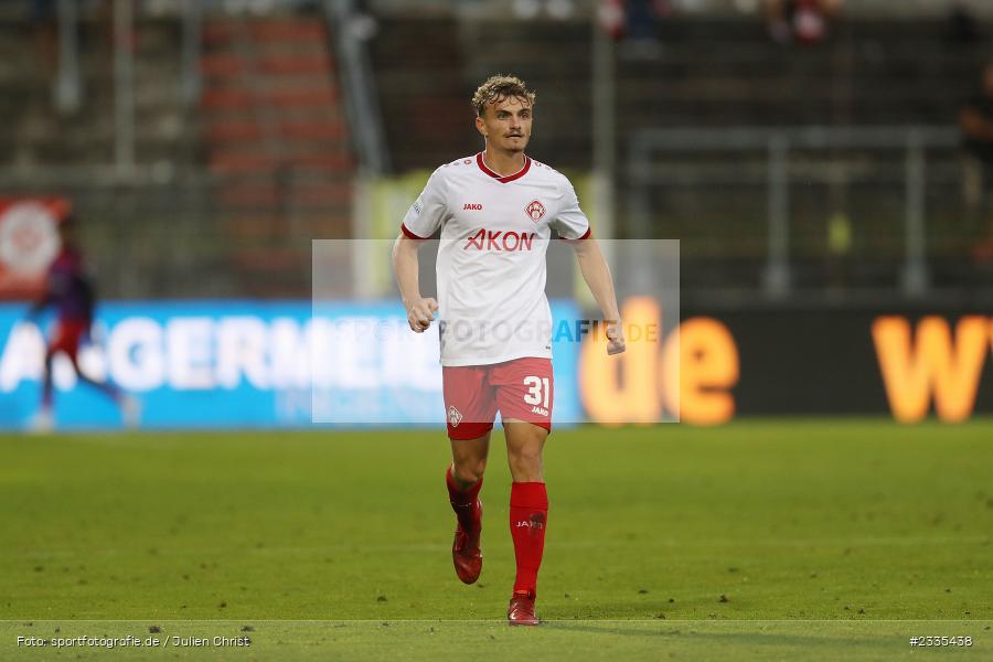 Tim Littmann, FLYERALARM Arena, Würzburg, 29.07.2022, BFV, sport, action, Fussball, Juli 2022, Saison 2022/2023, Regionalliga Bayern, FCP, FWK, FC Pipinsried, FC Würzburger Kickers - Bild-ID: 2335438