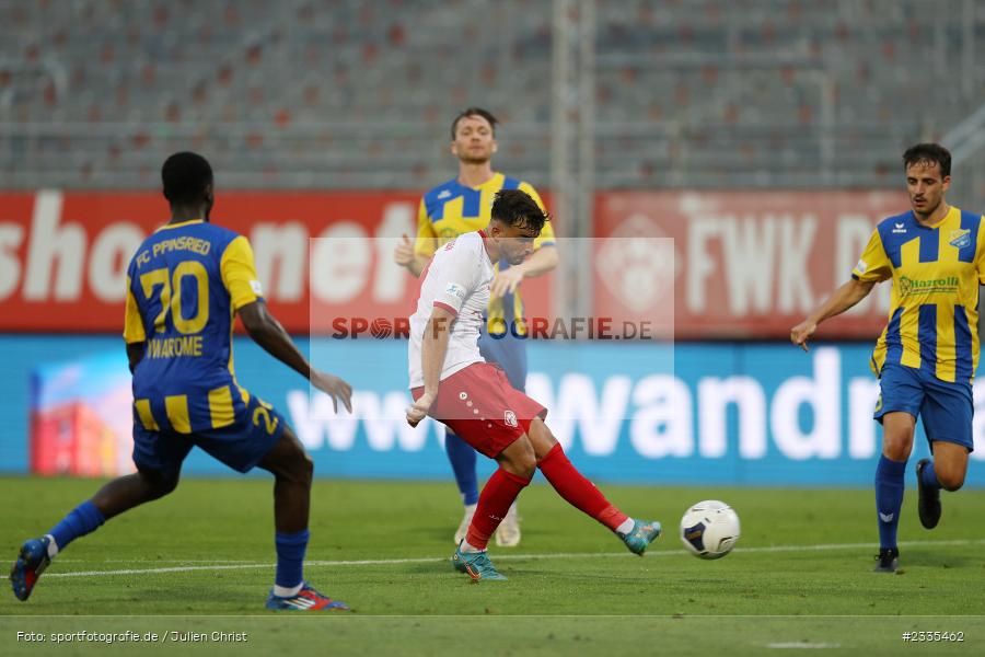Dardan Karimani, FLYERALARM Arena, Würzburg, 29.07.2022, BFV, sport, action, Fussball, Juli 2022, Saison 2022/2023, Regionalliga Bayern, FCP, FWK, FC Pipinsried, FC Würzburger Kickers - Bild-ID: 2335462 Dardan Karimani, FLYERALARM Arena, Würzburg, 29.07.2022, BFV, sport, action, Fussball, Juli 2022, Saison 2022/2023, Regionalliga Bayern, FCP, FWK, FC Pipinsried, FC Würzburger Kickers - Bild-ID: 2335462