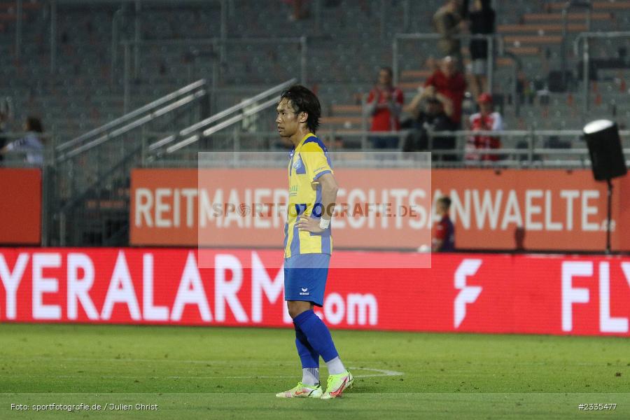 Ryosuke Kikuchi, FLYERALARM Arena, Würzburg, 29.07.2022, BFV, sport, action, Fussball, Juli 2022, Saison 2022/2023, Regionalliga Bayern, FCP, FWK, FC Pipinsried, FC Würzburger Kickers - Bild-ID: 2335477