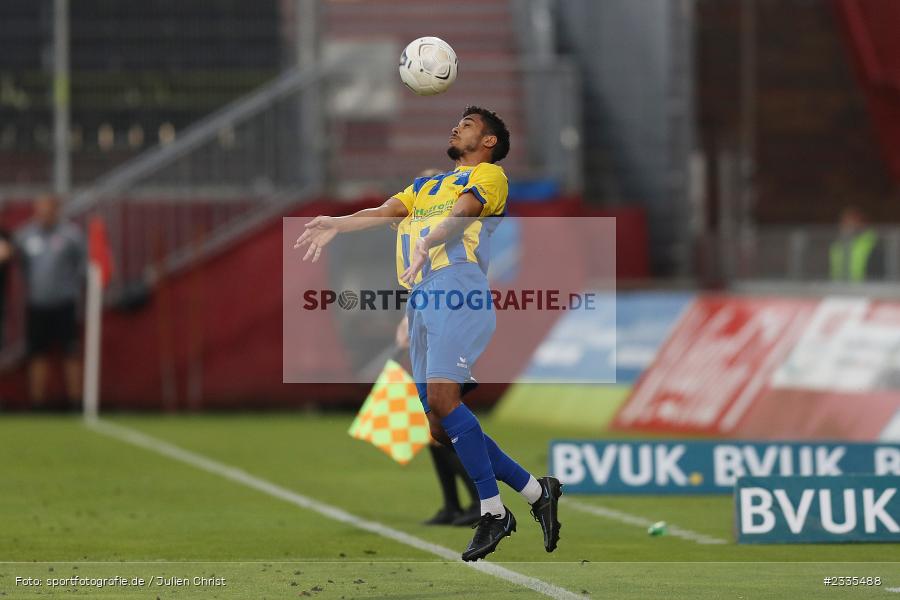 Nickoy Ricter, FLYERALARM Arena, Würzburg, 29.07.2022, BFV, sport, action, Fussball, Juli 2022, Saison 2022/2023, Regionalliga Bayern, FCP, FWK, FC Pipinsried, FC Würzburger Kickers - Bild-ID: 2335488