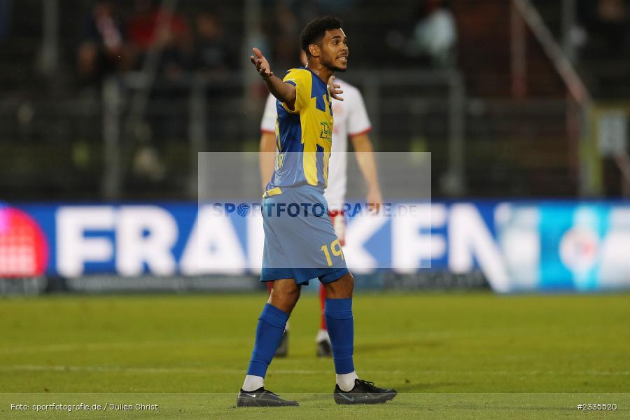 Nickoy Ricter, FLYERALARM Arena, Würzburg, 29.07.2022, BFV, sport, action, Fussball, Juli 2022, Saison 2022/2023, Regionalliga Bayern, FCP, FWK, FC Pipinsried, FC Würzburger Kickers - Bild-ID: 2335520