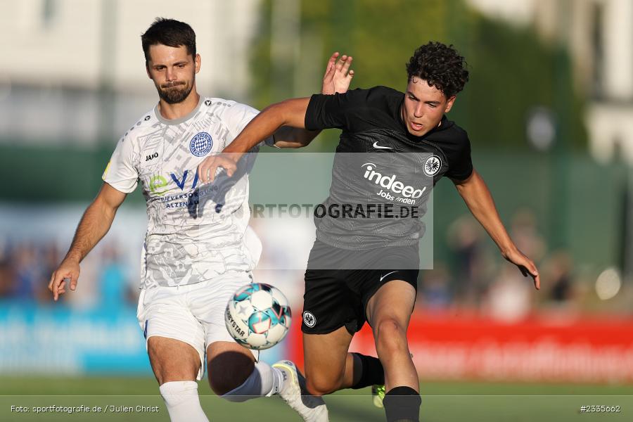 Ignacio Ferri Julia, Main-Echo Arena, Alzenau, 30.07.2022, HEL, sport, action, Fussball, Juli 2022, Saison 2022/2023, Lotto Hessenliga, SGE, FCB, Eintracht Frankfurt U21, FC Bayern Alzenau - Bild-ID: 2335662 Ignacio Ferri Julia, Main-Echo Arena, Alzenau, 30.07.2022, HEL, sport, action, Fussball, Juli 2022, Saison 2022/2023, Lotto Hessenliga, SGE, FCB, Eintracht Frankfurt U21, FC Bayern Alzenau - Bild-ID: 2335662