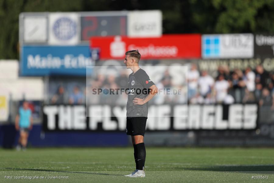Maximilian Brauburger, Main-Echo Arena, Alzenau, 30.07.2022, HEL, sport, action, Fussball, Juli 2022, Saison 2022/2023, Lotto Hessenliga, SGE, FCB, Eintracht Frankfurt U21, FC Bayern Alzenau - Bild-ID: 2335672 Maximilian Brauburger, Main-Echo Arena, Alzenau, 30.07.2022, HEL, sport, action, Fussball, Juli 2022, Saison 2022/2023, Lotto Hessenliga, SGE, FCB, Eintracht Frankfurt U21, FC Bayern Alzenau - Bild-ID: 2335672