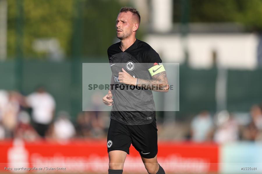 Marc Wachs, Main-Echo Arena, Alzenau, 30.07.2022, HEL, sport, action, Fussball, Juli 2022, Saison 2022/2023, Lotto Hessenliga, SGE, FCB, Eintracht Frankfurt U21, FC Bayern Alzenau - Bild-ID: 2335681 Marc Wachs, Main-Echo Arena, Alzenau, 30.07.2022, HEL, sport, action, Fussball, Juli 2022, Saison 2022/2023, Lotto Hessenliga, SGE, FCB, Eintracht Frankfurt U21, FC Bayern Alzenau - Bild-ID: 2335681