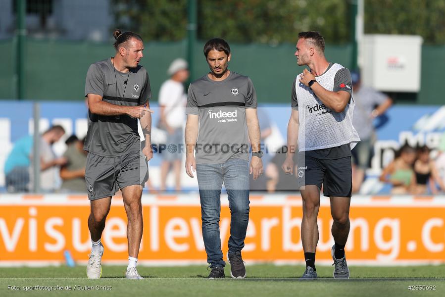 Alex Meier, Leon Niederdraeing, Trainer, Kristjan Glibo, Main-Echo Arena, Alzenau, 30.07.2022, HEL, sport, action, Fussball, Juli 2022, Saison 2022/2023, Lotto Hessenliga, SGE, FCB, Eintracht Frankfurt U21, FC Bayern Alzenau - Bild-ID: 2335692 Alex Meier, Leon Niederdraeing, Trainer, Kristjan Glibo, Main-Echo Arena, Alzenau, 30.07.2022, HEL, sport, action, Fussball, Juli 2022, Saison 2022/2023, Lotto Hessenliga, SGE, FCB, Eintracht Frankfurt U21, FC Bayern Alzenau - Bild-ID: 2335692