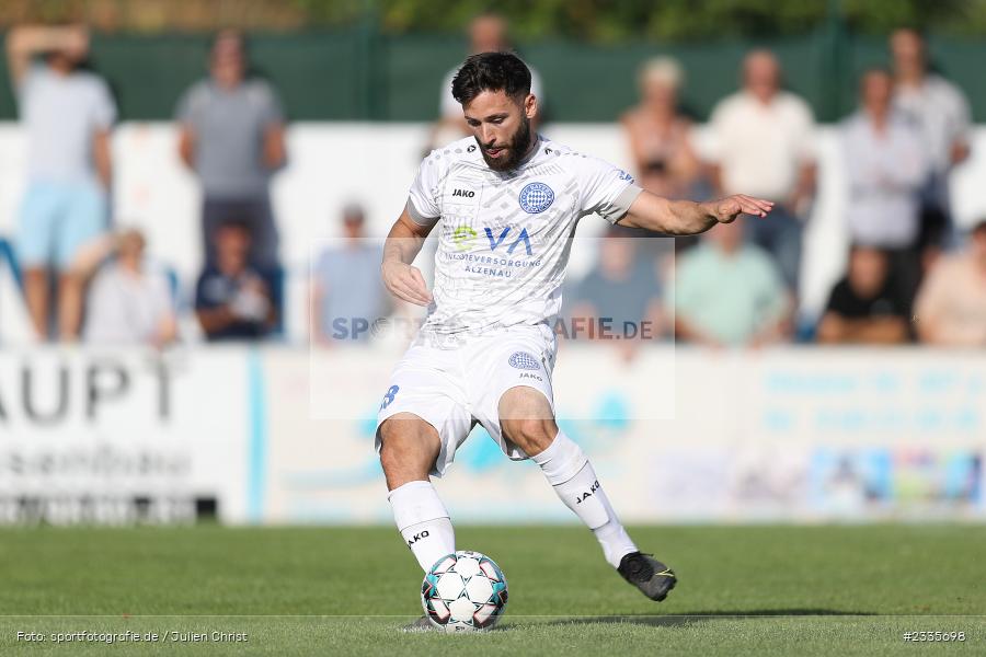 Ihab Darwiche, Main-Echo Arena, Alzenau, 30.07.2022, HEL, sport, action, Fussball, Juli 2022, Saison 2022/2023, Lotto Hessenliga, SGE, FCB, Eintracht Frankfurt U21, FC Bayern Alzenau - Bild-ID: 2335698 Ihab Darwiche, Main-Echo Arena, Alzenau, 30.07.2022, HEL, sport, action, Fussball, Juli 2022, Saison 2022/2023, Lotto Hessenliga, SGE, FCB, Eintracht Frankfurt U21, FC Bayern Alzenau - Bild-ID: 2335698
