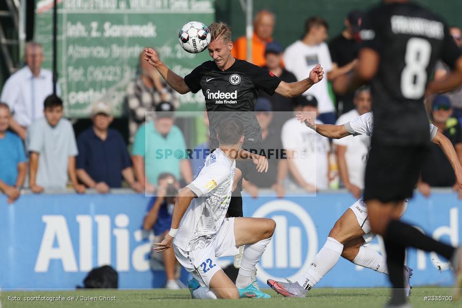 Maximilian Brauburger, Main-Echo Arena, Alzenau, 30.07.2022, HEL, sport, action, Fussball, Juli 2022, Saison 2022/2023, Lotto Hessenliga, SGE, FCB, Eintracht Frankfurt U21, FC Bayern Alzenau - Bild-ID: 2335700 Maximilian Brauburger, Main-Echo Arena, Alzenau, 30.07.2022, HEL, sport, action, Fussball, Juli 2022, Saison 2022/2023, Lotto Hessenliga, SGE, FCB, Eintracht Frankfurt U21, FC Bayern Alzenau - Bild-ID: 2335700