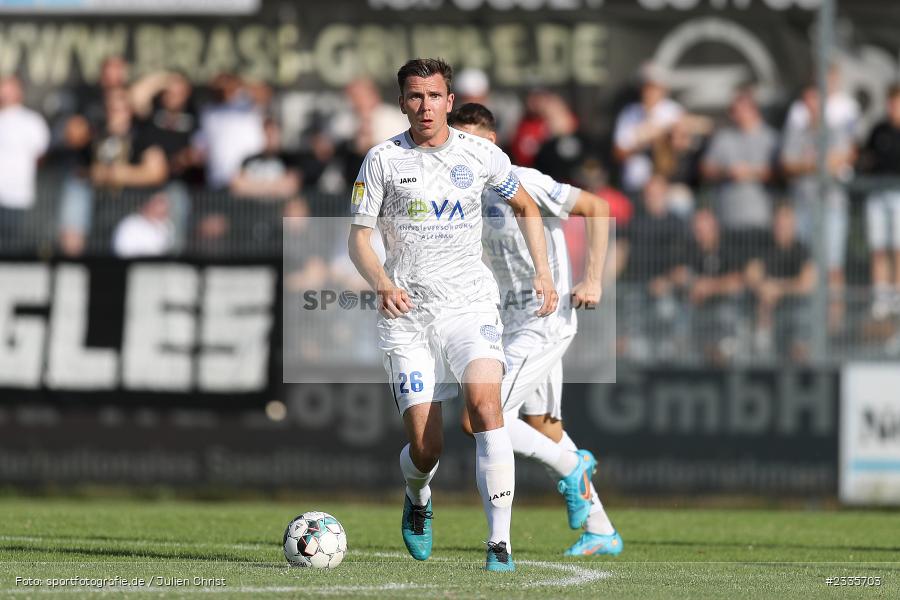 Marcel Andreas Wilke, Main-Echo Arena, Alzenau, 30.07.2022, HEL, sport, action, Fussball, Juli 2022, Saison 2022/2023, Lotto Hessenliga, SGE, FCB, Eintracht Frankfurt U21, FC Bayern Alzenau - Bild-ID: 2335703 Marcel Andreas Wilke, Main-Echo Arena, Alzenau, 30.07.2022, HEL, sport, action, Fussball, Juli 2022, Saison 2022/2023, Lotto Hessenliga, SGE, FCB, Eintracht Frankfurt U21, FC Bayern Alzenau - Bild-ID: 2335703