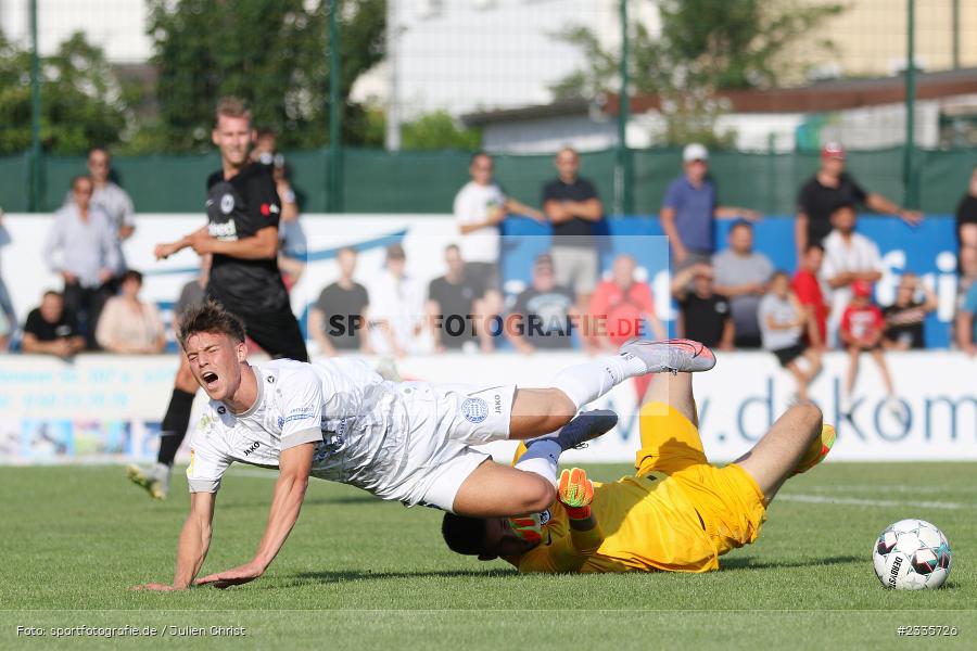 Matteo Bignetti, Main-Echo Arena, Alzenau, 30.07.2022, HEL, sport, action, Fussball, Juli 2022, Saison 2022/2023, Lotto Hessenliga, SGE, FCB, Eintracht Frankfurt U21, FC Bayern Alzenau - Bild-ID: 2335726 Matteo Bignetti, Main-Echo Arena, Alzenau, 30.07.2022, HEL, sport, action, Fussball, Juli 2022, Saison 2022/2023, Lotto Hessenliga, SGE, FCB, Eintracht Frankfurt U21, FC Bayern Alzenau - Bild-ID: 2335726