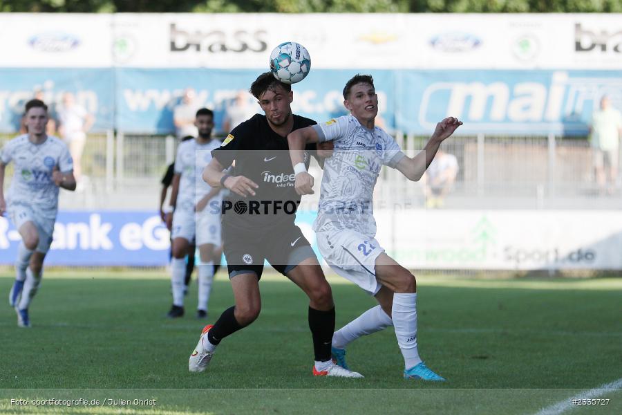 Lukas Fecher, Main-Echo Arena, Alzenau, 30.07.2022, HEL, sport, action, Fussball, Juli 2022, Saison 2022/2023, Lotto Hessenliga, SGE, FCB, Eintracht Frankfurt U21, FC Bayern Alzenau - Bild-ID: 2335727 Lukas Fecher, Main-Echo Arena, Alzenau, 30.07.2022, HEL, sport, action, Fussball, Juli 2022, Saison 2022/2023, Lotto Hessenliga, SGE, FCB, Eintracht Frankfurt U21, FC Bayern Alzenau - Bild-ID: 2335727