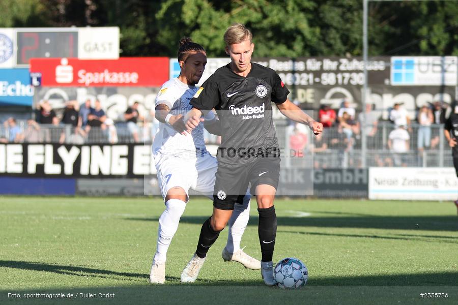 Maximilian Brauburger, Main-Echo Arena, Alzenau, 30.07.2022, HEL, sport, action, Fussball, Juli 2022, Saison 2022/2023, Lotto Hessenliga, SGE, FCB, Eintracht Frankfurt U21, FC Bayern Alzenau - Bild-ID: 2335736