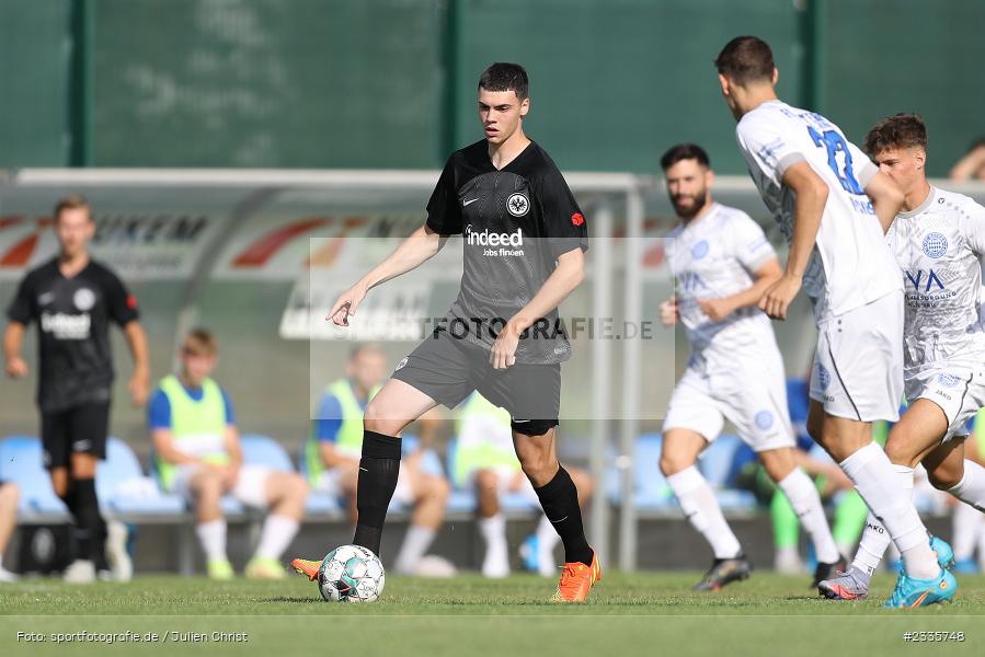 Marcel Wenig, Main-Echo Arena, Alzenau, 30.07.2022, HEL, sport, action, Fussball, Juli 2022, Saison 2022/2023, Lotto Hessenliga, SGE, FCB, Eintracht Frankfurt U21, FC Bayern Alzenau - Bild-ID: 2335748