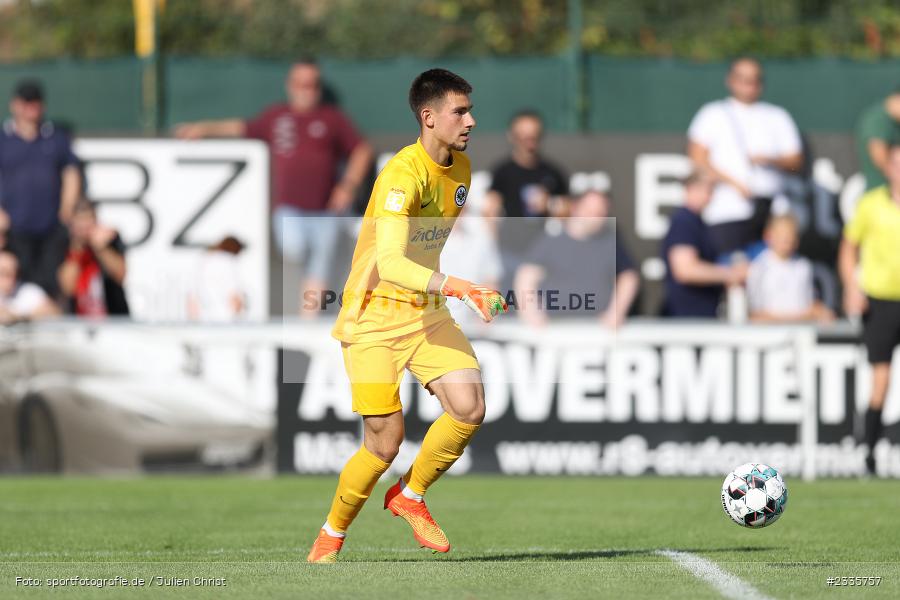 Matteo Bignetti, Main-Echo Arena, Alzenau, 30.07.2022, HEL, sport, action, Fussball, Juli 2022, Saison 2022/2023, Lotto Hessenliga, SGE, FCB, Eintracht Frankfurt U21, FC Bayern Alzenau - Bild-ID: 2335757