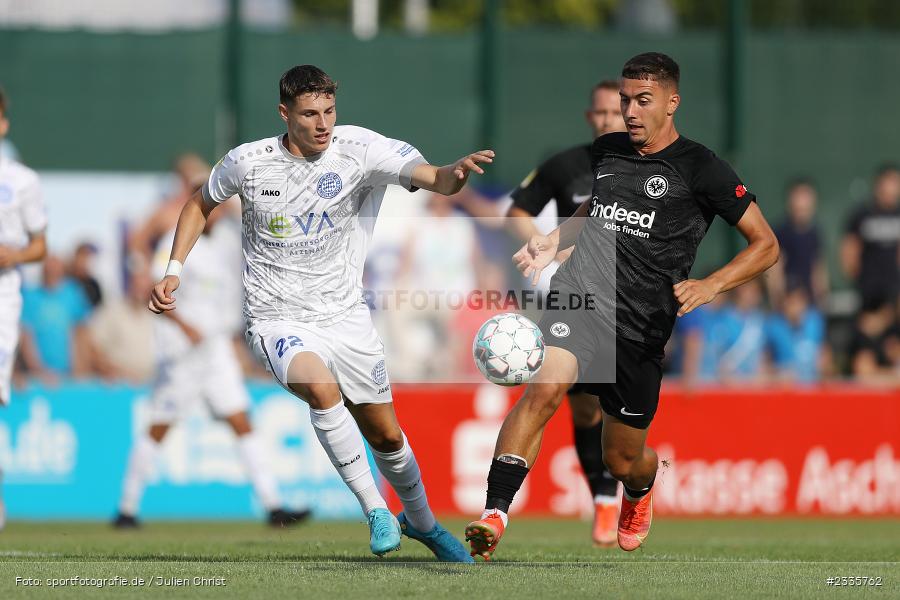 Lukas Fecher, Main-Echo Arena, Alzenau, 30.07.2022, HEL, sport, action, Fussball, Juli 2022, Saison 2022/2023, Lotto Hessenliga, SGE, FCB, Eintracht Frankfurt U21, FC Bayern Alzenau - Bild-ID: 2335762 Lukas Fecher, Main-Echo Arena, Alzenau, 30.07.2022, HEL, sport, action, Fussball, Juli 2022, Saison 2022/2023, Lotto Hessenliga, SGE, FCB, Eintracht Frankfurt U21, FC Bayern Alzenau - Bild-ID: 2335762