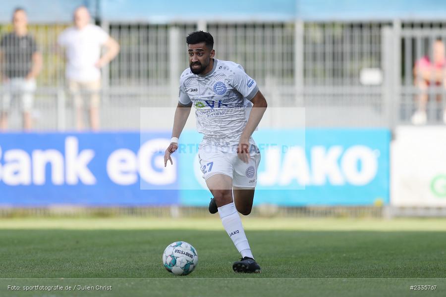 Saher Bhatti, Main-Echo Arena, Alzenau, 30.07.2022, HEL, sport, action, Fussball, Juli 2022, Saison 2022/2023, Lotto Hessenliga, SGE, FCB, Eintracht Frankfurt U21, FC Bayern Alzenau - Bild-ID: 2335767 Saher Bhatti, Main-Echo Arena, Alzenau, 30.07.2022, HEL, sport, action, Fussball, Juli 2022, Saison 2022/2023, Lotto Hessenliga, SGE, FCB, Eintracht Frankfurt U21, FC Bayern Alzenau - Bild-ID: 2335767