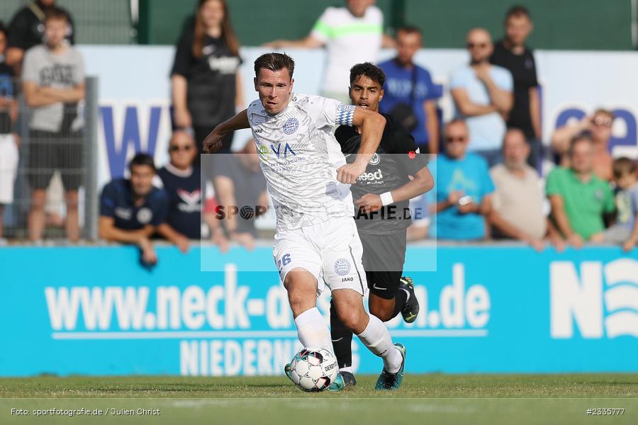 Marcel Andreas Wilke, Main-Echo Arena, Alzenau, 30.07.2022, HEL, sport, action, Fussball, Juli 2022, Saison 2022/2023, Lotto Hessenliga, SGE, FCB, Eintracht Frankfurt U21, FC Bayern Alzenau - Bild-ID: 2335777 Marcel Andreas Wilke, Main-Echo Arena, Alzenau, 30.07.2022, HEL, sport, action, Fussball, Juli 2022, Saison 2022/2023, Lotto Hessenliga, SGE, FCB, Eintracht Frankfurt U21, FC Bayern Alzenau - Bild-ID: 2335777